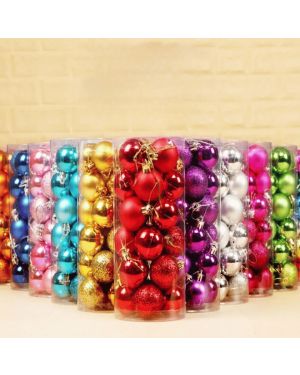 Weihnachtskugeln 30mm - Set von 24