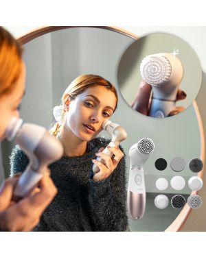 Gesichtsreinigungsbürste mit 9 Bürstenköpfen