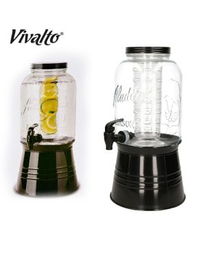 Distributeur de Boisson en Verre avec Robinet 3.8 L