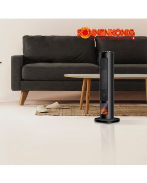 RHODOS - Chauffage céramique avec effet cheminée