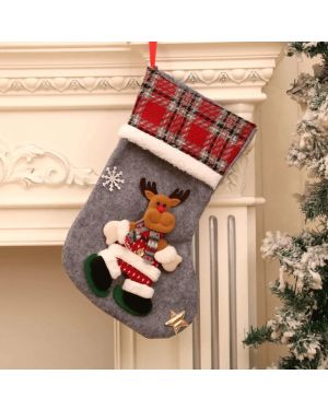 Caribou-Weihnachtssocke Dekoration in großer Größe