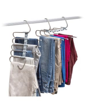 2er-Set Multiple Hosenbügel 5 in 1