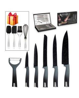 Coffret de Couteaux Kinvara 6 Pièces + Cadeau Ensemble d'ustensiles de Pâtisserie