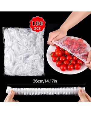 Set de 100 films réutilisables extensibles pour conservations des aliments