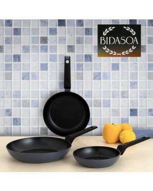 Ensemble de 3 Poêles Bidasoa Tous Feux dont Induction