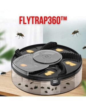 2er-Pack FlyTrap360™ - Automatische, wiederaufladbare Fliegenfalle