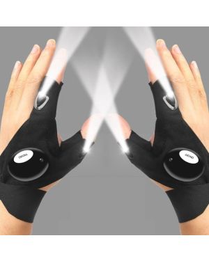 Fingerlose LED-Handschuhe - Licht in Reichweite