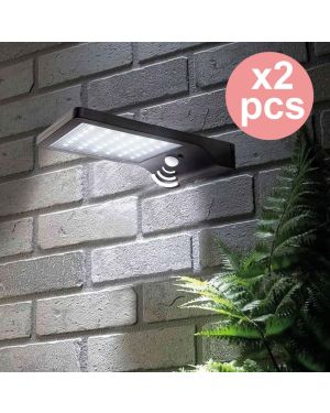 2er-Set Solar-Wandleuchten mit...