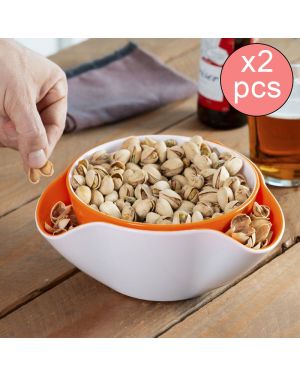 2er-Set 2-in-1-Aperitifschalen