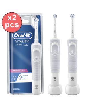 2er-Pack elektrische Zahnbürsten Oral-B VITALITY 100 ULTRA THIN