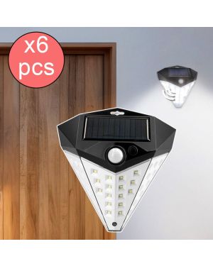 6er-Set Solarlampen mit Bewegungsmelder