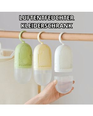 Kleiderschrank-Luftentfeuchter mit Feuchtigkeitsauffangbox