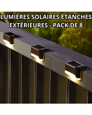 Lumières Solaires Étanches Extérieures - Pack de 8