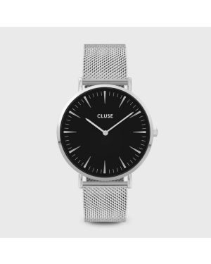 Montre Cluse La Bohème Mesh Silver Black/Silver