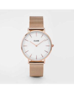 Montre Cluse La Bohème Mesh Rose Gold/White