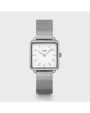 Montre Cluse La Tétragone Mesh White Silver CL60001