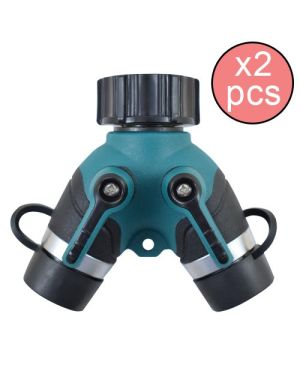 Lot de 2 Multiplicateurs de vannes double sorties