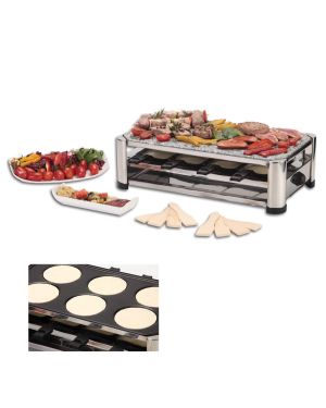 Raclettegerät 8 Personen 3 in 1 Ohmex