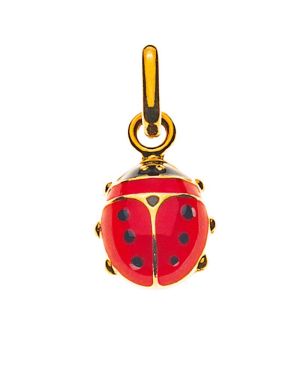 Anhänger Olyssa Lucky - Marienkäfer | GG750 - Emaille - 7x7mm