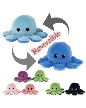 Peluche Pieuvre Réversible