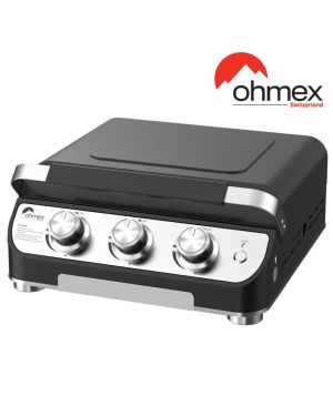 Gasplancha 3 Brenner Ohmex Mit Deckel