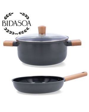 Poêle et Casserole avec Couvercle 24 cm