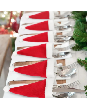 Set aus 10 weihnachtlichen Besteckhaltern / 6x12 cm