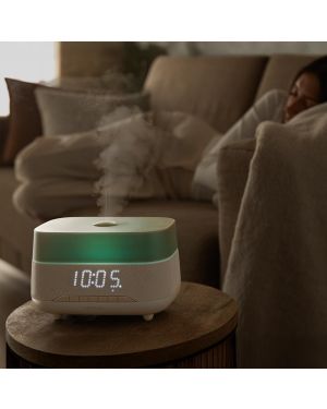 Diffuseur d'arômes, Horloge et Haut-parleur 3 en 1