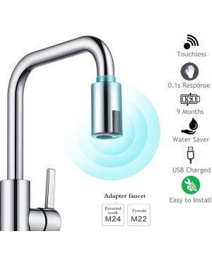 Berührungsloser Wasserhahnadapter für die Küche