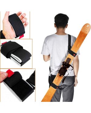 2er-Set - Ski- und Stockhalterungsgurte