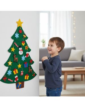 Sapin de Noël en feutre à décorer 30 pcs