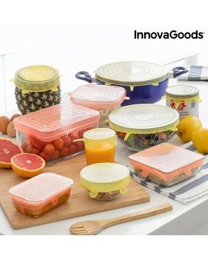 Set von 10 wiederverwendbaren und verstellbaren Küchendeckeln