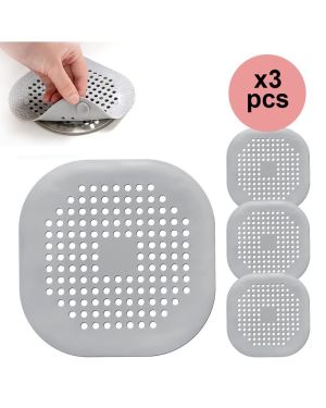 Set aus 3 desodorierenden Spülbeckenfiltern für Küche und Bad