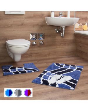 Set aus Duschmatte und WC-Matte
