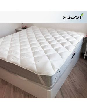 Flauschige Matratzenauflage Anti-Milben Hypoallergen - NATURALS