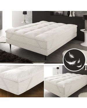 Matratzenauflage in Gänsekiel ultra Confort