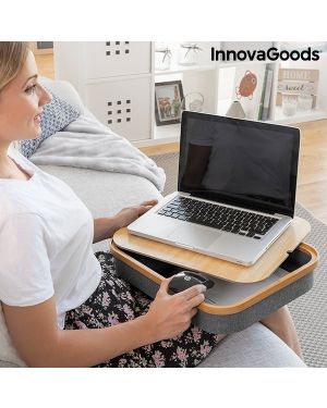 Tragbare Laptop-Unterlage mit Ablagefach Larage
