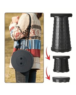 Faltbarer, tragbarer Hocker mit verstellbarer Höhe