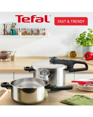 Tefal Set d'Autocuiseurs 4L et 6L Secure Trendy