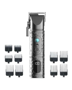 Kabelloser Präzisionstrimmer mit 10 Kammaufsätzen