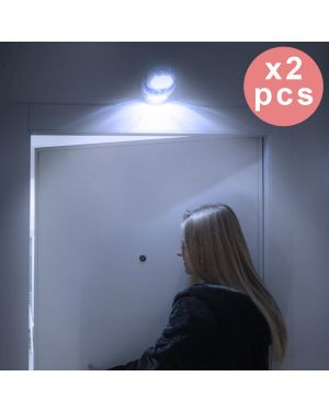 2er-Set LED-Lampen mit 360° Bewegungssensor