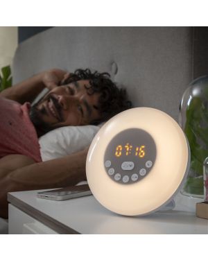 Radiowecker mit simuliertem Tagesanbruch und Schwangerschaft
