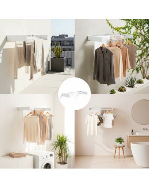 Ausziehbarer, einziehbarer Wandtrockner mit 5 oder 6 Bar