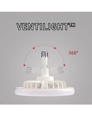 Ventilight™ – Ventilateur de Plafond Orientable avec Éclairage Intégré