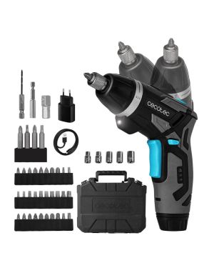 2-in-1-Schraubendreher mit drehbarem Griff, 42-teilig