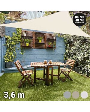 Dreieckiges Sonnensegel 3,6x3,6x3,6 m
