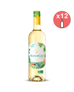 12 Bouteilles Mouton Cadet blanc bio xNathan 2023