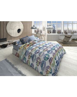MEGANO Blaues Bettwäscheset für Einzelbett