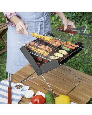 Barbecue à Charbon Portatif et Pliable