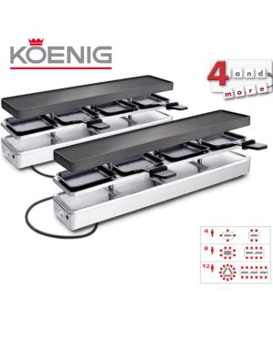 Raclettegerät Duo 4 and more Koenig